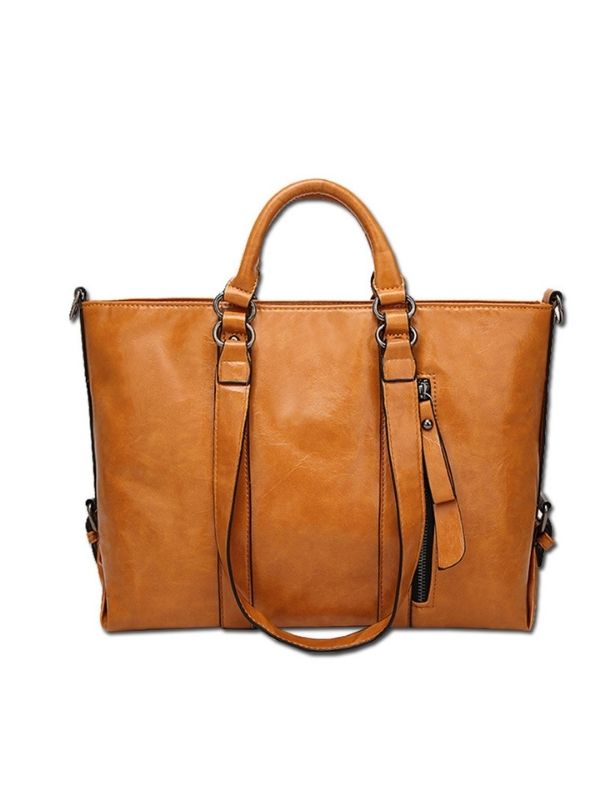 Women High Capacity PU Leather Messenger Bag Socialite Handbag