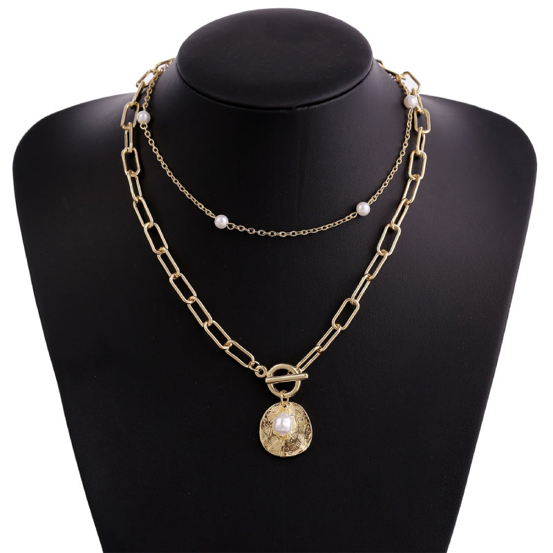 Female Layered Necklaces Women Gold Hot Choker