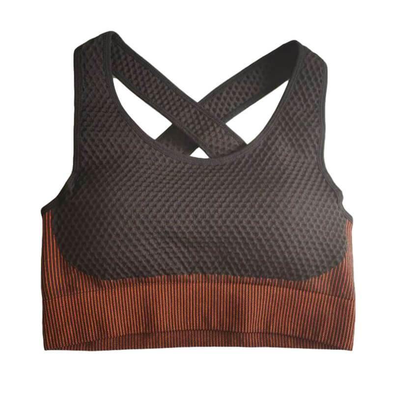Women Running Sports Bra Beauty Back Criss Cross Sports Bra - CHALIER