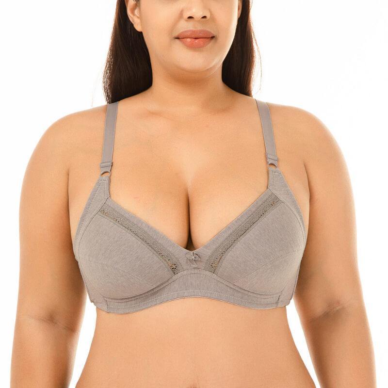 Women Push Up Cup Plus Size Comfortable Bra - CHALIER