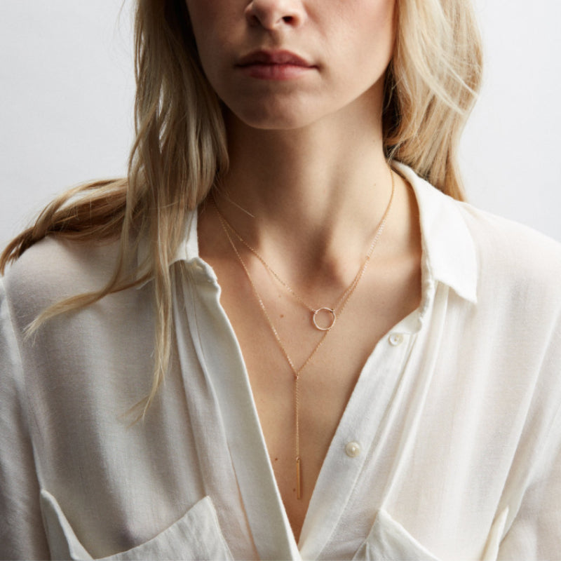 Female Layered Necklaces Women Gold Hot Choker Jewelry