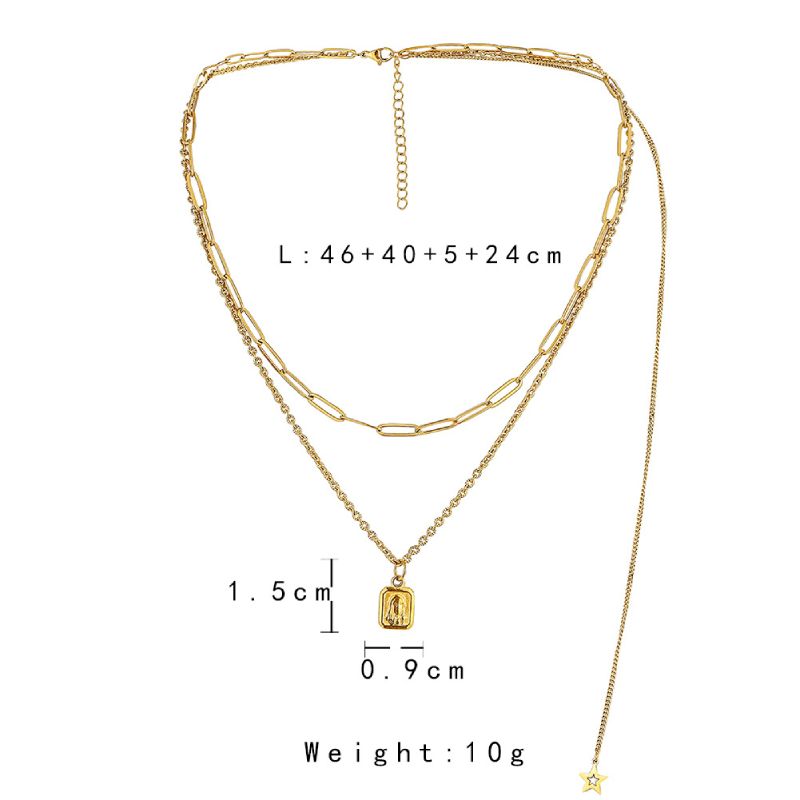 Female Hot Necklaces Women Gold Choker Long Design Jewelry