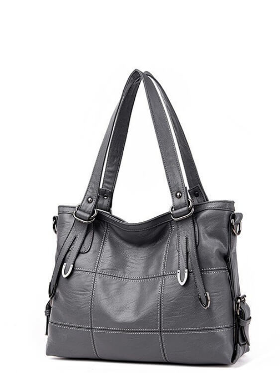 Women Solid Simple Shoulder Handbag