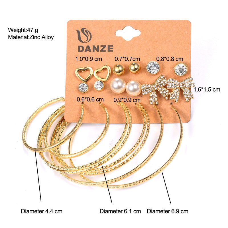 Female Hot Earrings Women Hoops Drop Earrings Sets