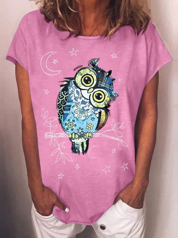 Women Animal Printed Summer Casual T-Shirt