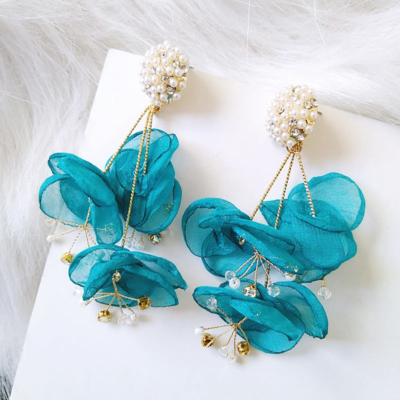 Female Bohemian Earrings Women Flower Drop Earrings