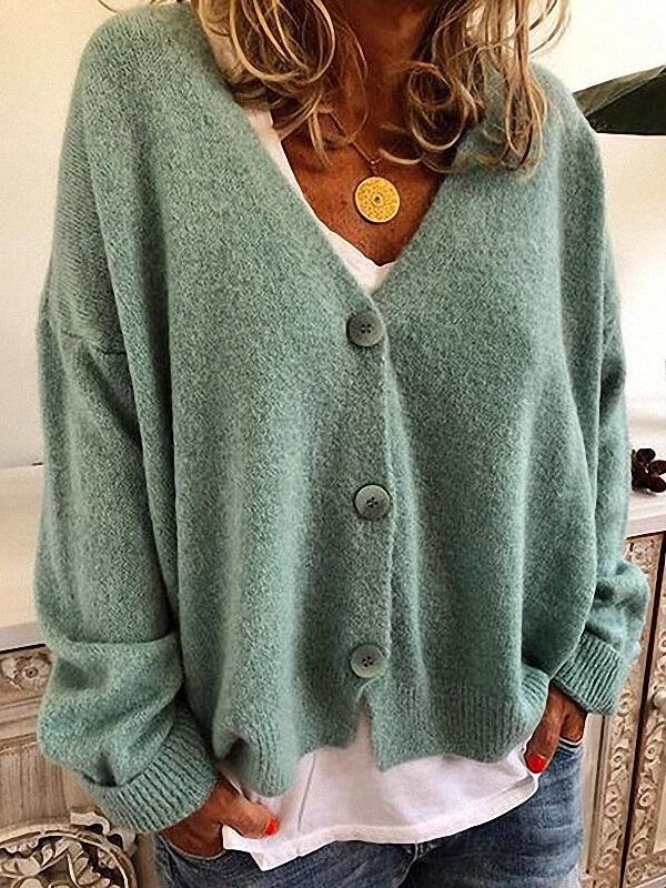 Women Casual Tops Sweater Cardigan - CHALIER