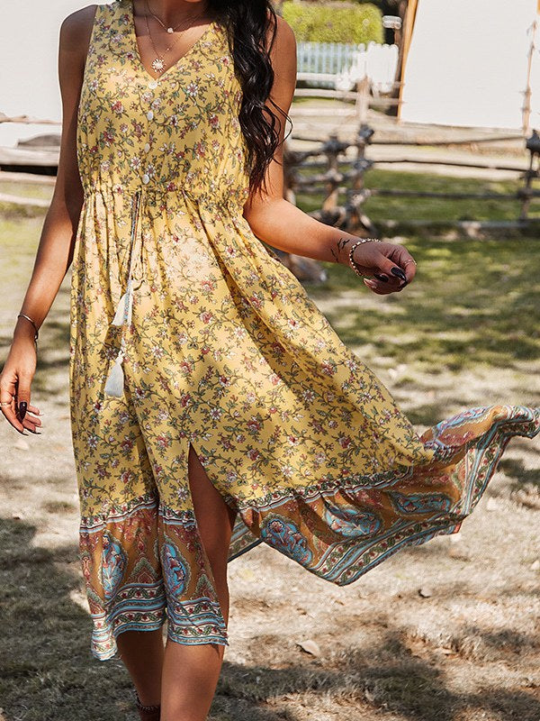 Women's Bohemia Dress Design Long Dress