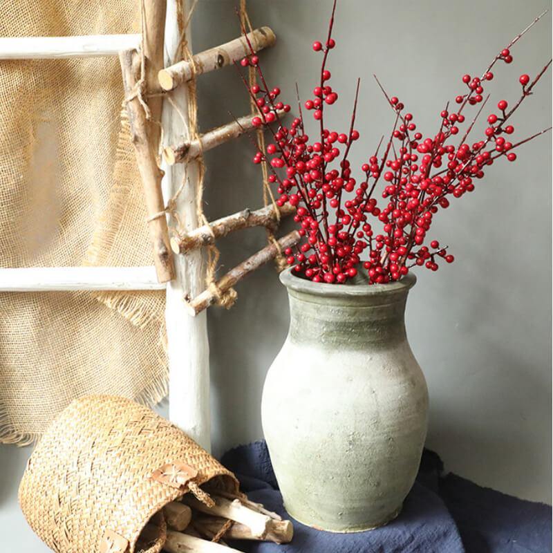 Artificial Holly Artistic Fake Holly Branches For Home Office Art Decoration - CHALIER