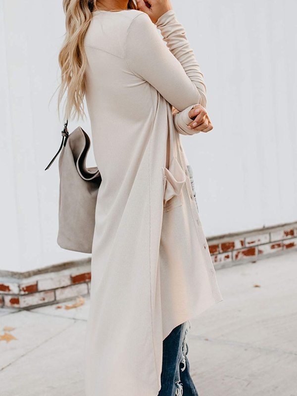 Women's Design Outwear Casual Long Coat