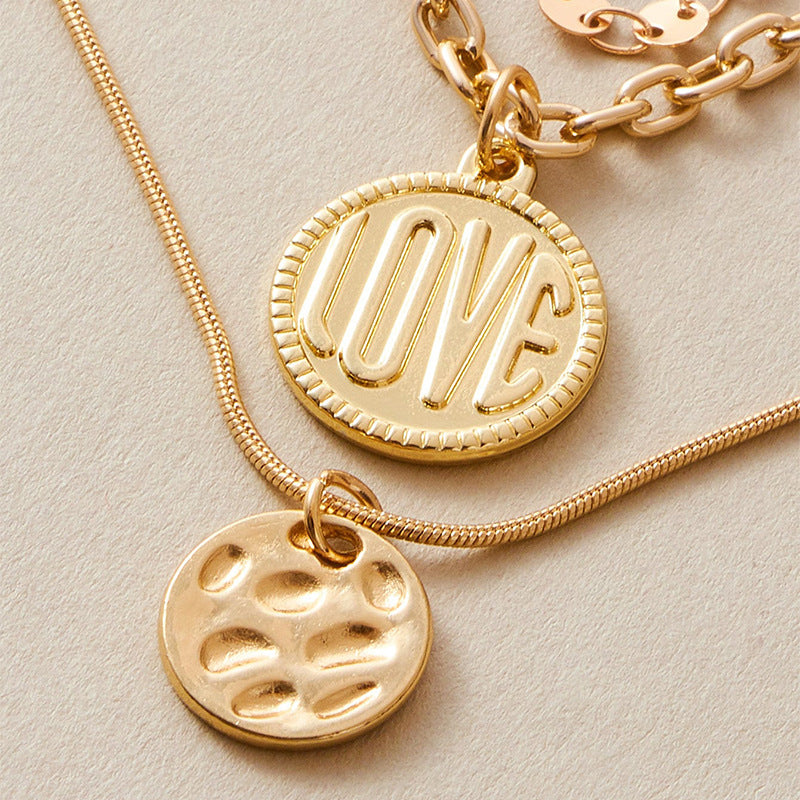 Female Layered Necklaces Women Gold Design Choker