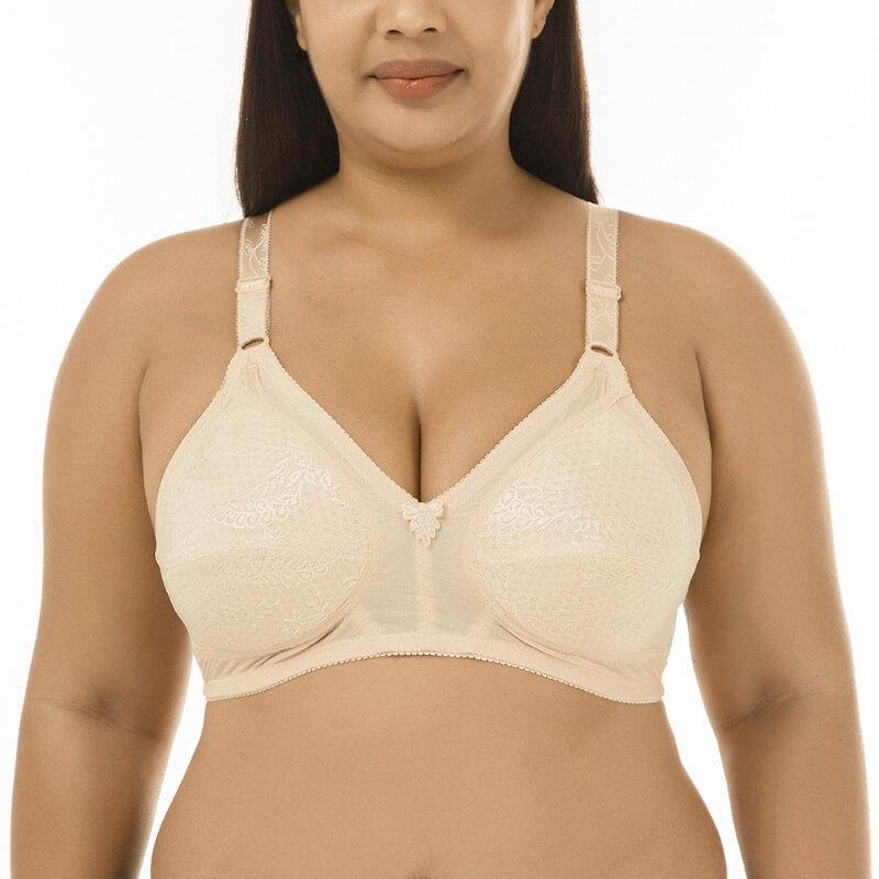 Womens Plus Size Padded Sexy Full Coverage Push Up Comfort Bra - CHALIER