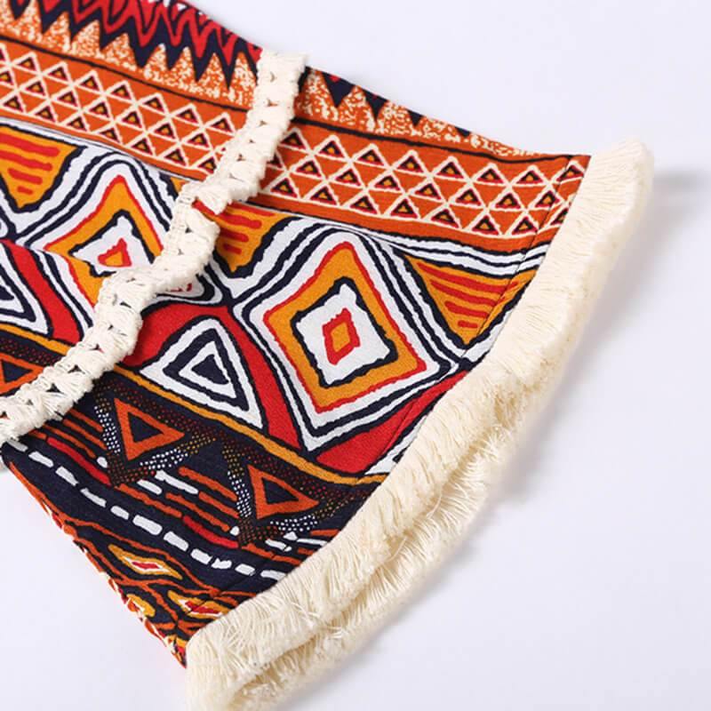 Ladies Tribal Printed Long Sleeve Cardigan - CHALIER