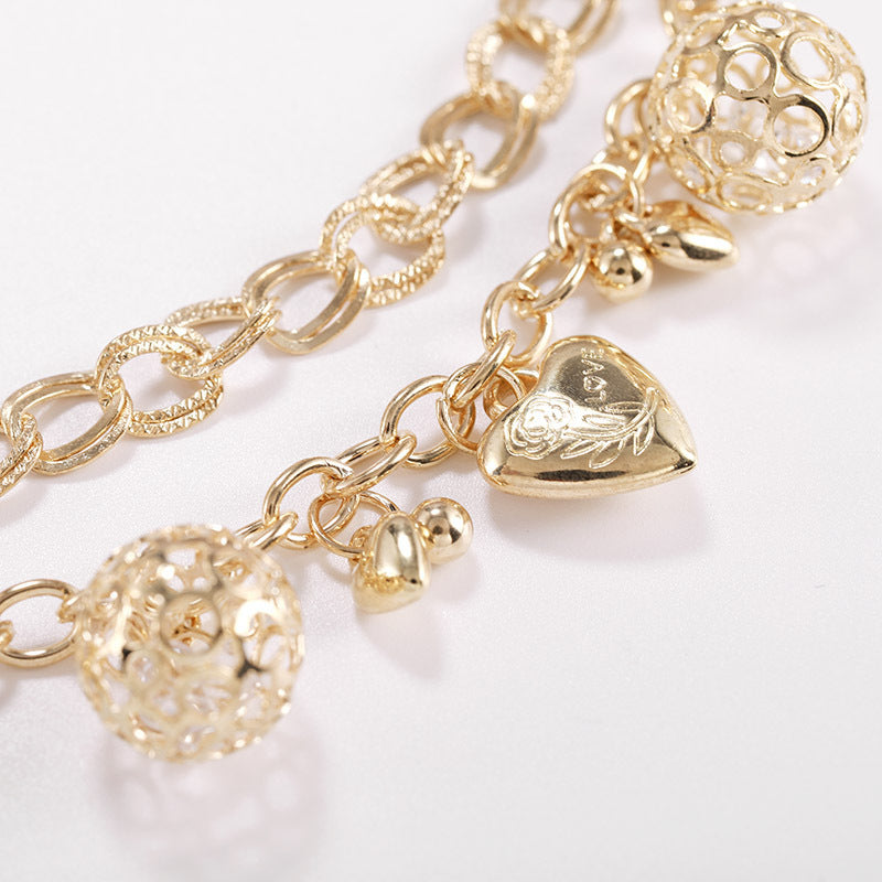 Female Fashionable Drop Bracelets Design Heart Jewelry