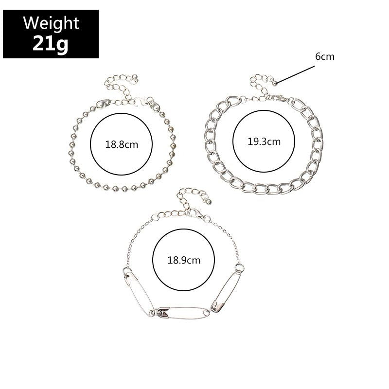 Female Design Bracelets Women Hot Sliver Jewelry Set