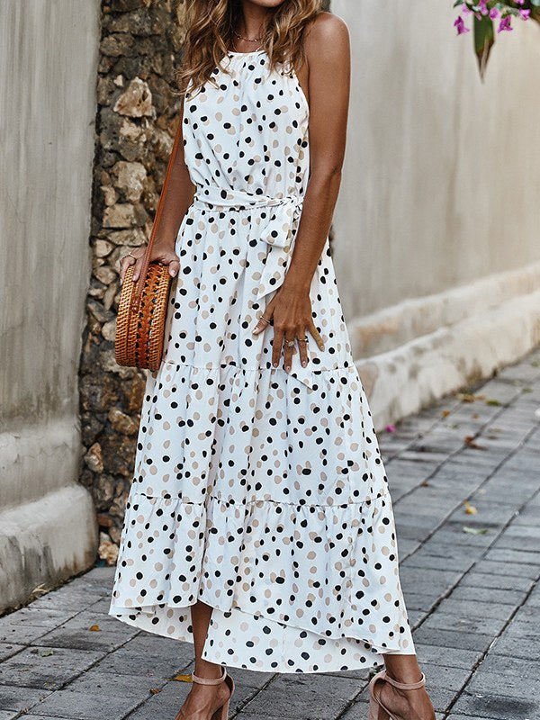 Women's Fashion Dress Design Polka Dots Skirt