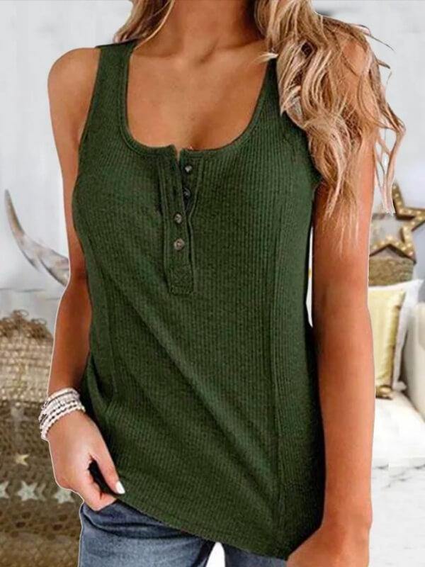 Women Casual Tank Sleeveless Holiday Top - CHALIER