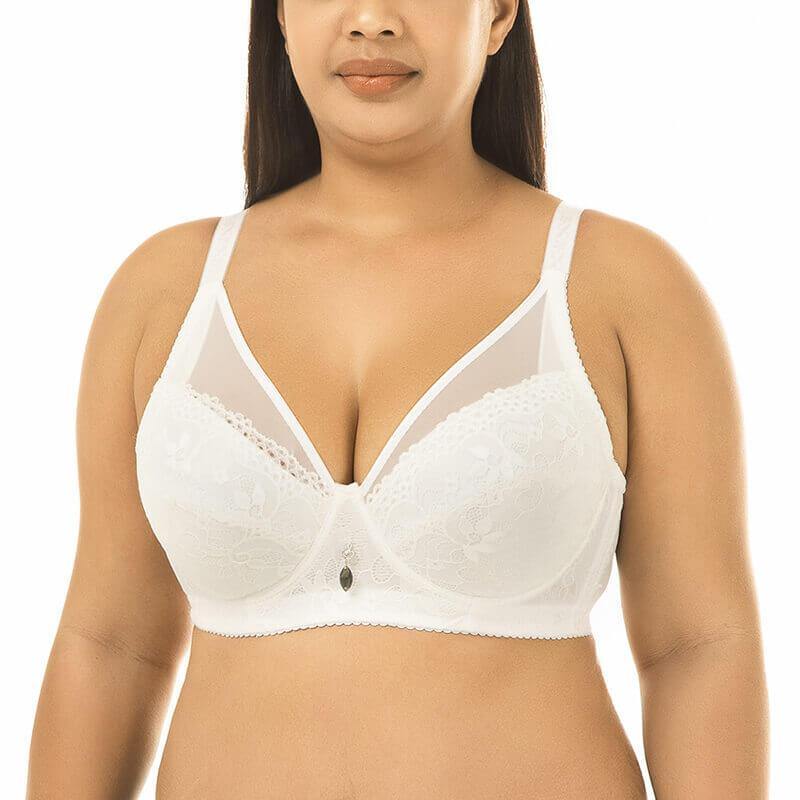Womens Plus Size Summer Thin Ultimate Lift and Support Fashion Bra - CHALIER