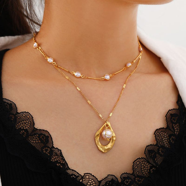 Female Fashionable Necklaces Women Gold Choker Design Jewelry