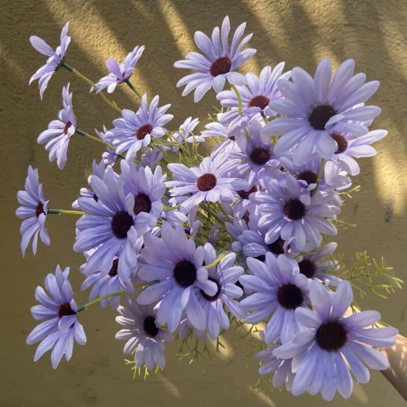 Artificial Silk Flowers Artificial Daisy Fake Wild Chrysanthemum Bouquet For Living Room Decoration Furnishings - CHALIER