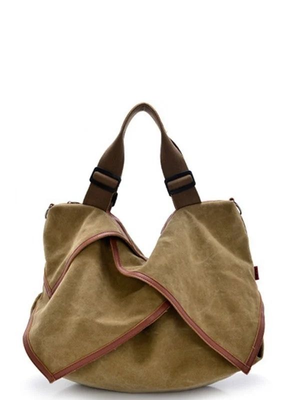 Women Canvas Portable High Capacity Handbags Crossbody Shoulder Bag