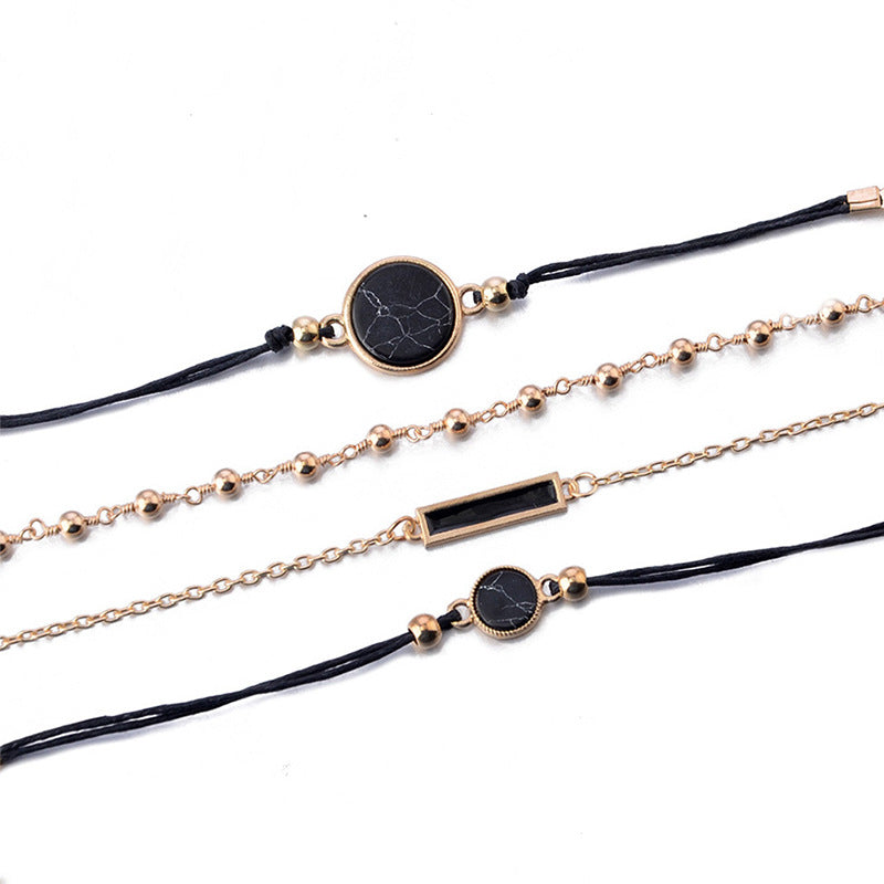 Female Fashionable Bracelets Women Black Bohemia Design Jewelry