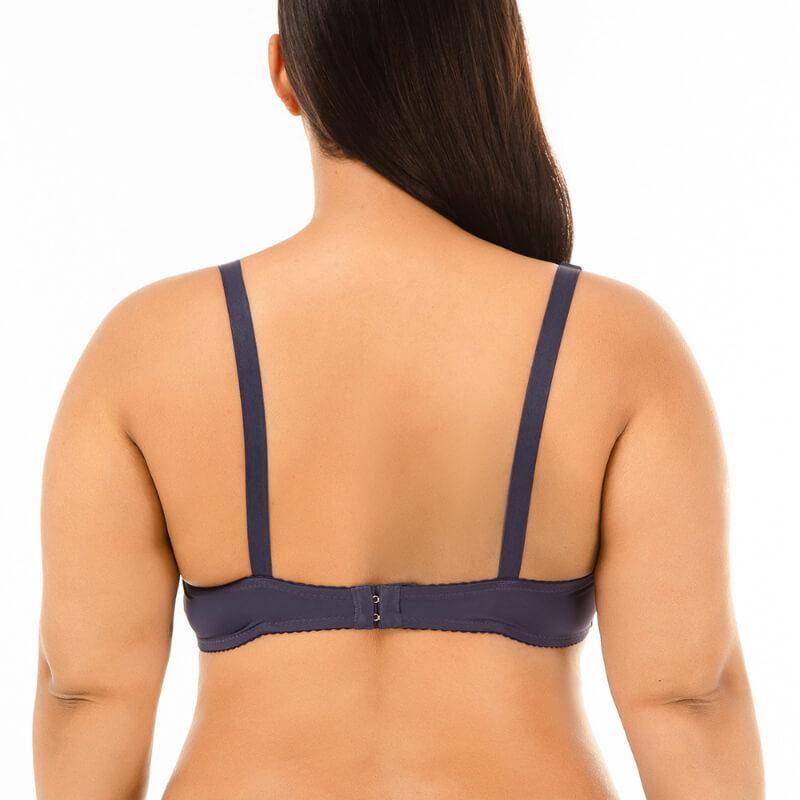 Women Plus Size Floral Lace Push Up Breathable Full Coverage Bra - CHALIER