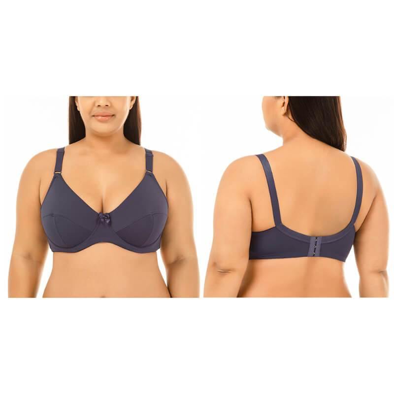 Womens Plus Size Padded Sexy Comfort Full Coverage Push Up Bra - CHALIER