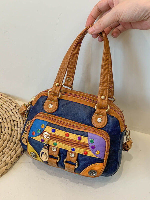 Women Stitch Shoulder Handbag