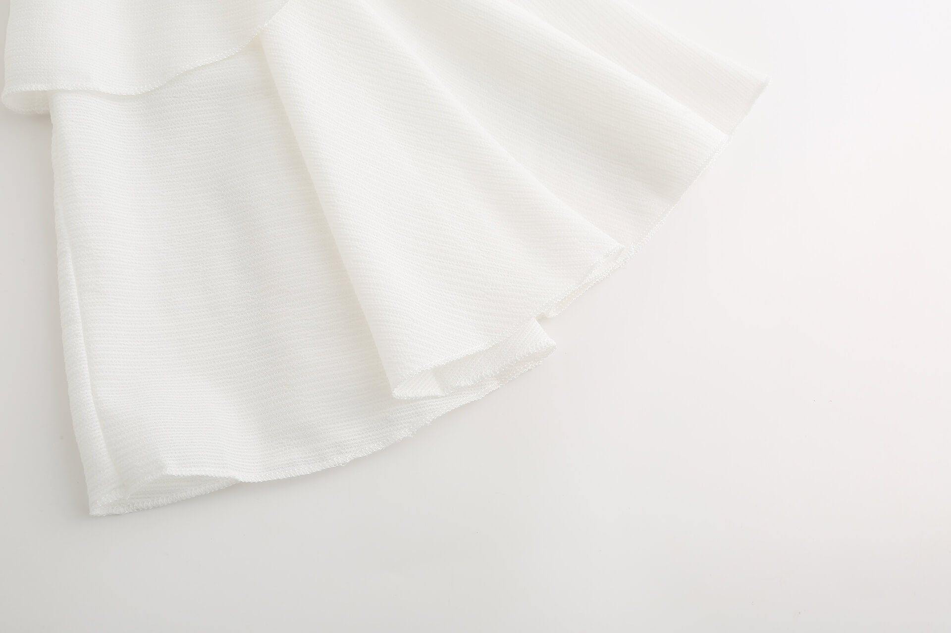 Ladies Off The Shoulder Bell Sleeve Solid Top - CHALIER