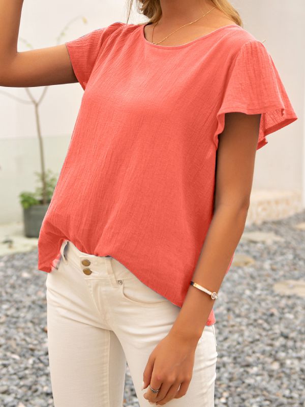 Women's Fashion Top Casual Bowknot Hot Shirt