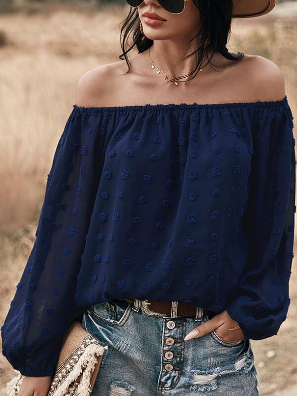 Women Off The Shoulder Top&Blouse - CHALIER