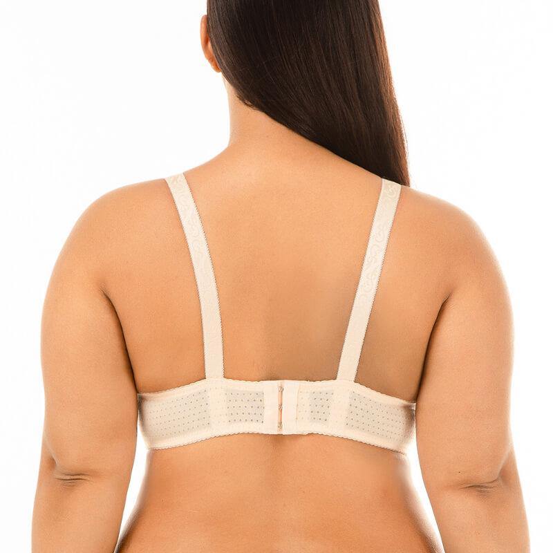 Womens Plus Size Padded Sexy Comfort Simple Pattern Push Up Lace Bra - CHALIER