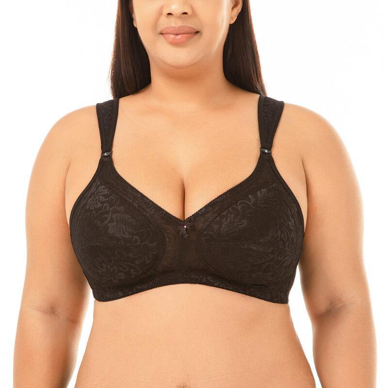 Womens Plus Size Full Figure Plus Size MagicLift Original Wirefree Support Fashion Bra - CHALIER
