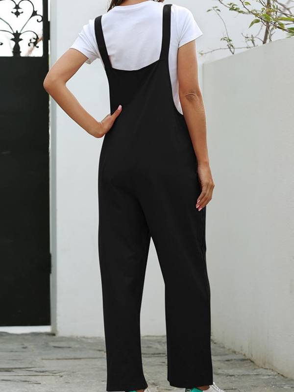 Women's Casual Overalls Loose Long Pants