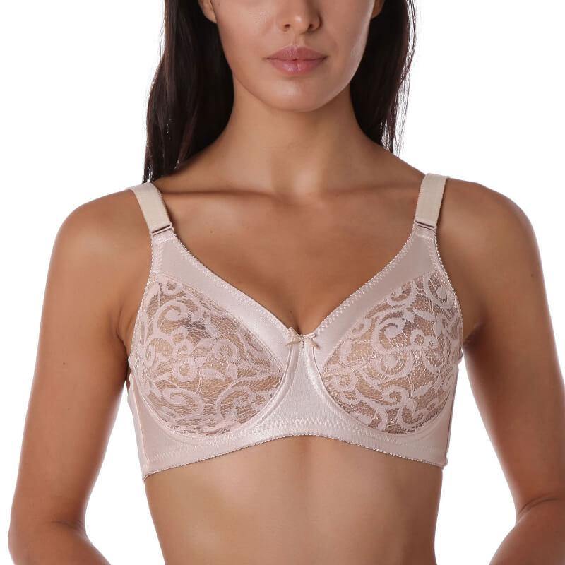 Women Push Up Plus Size Bra Full Figure Sexy Stretch Lace Bra - CHALIER