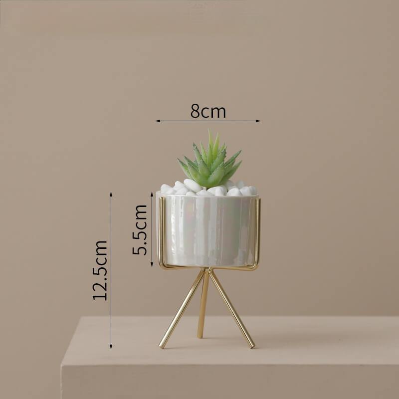 Artificial Potted Plant Fake Succulents For Home And Office Decoration - CHALIER