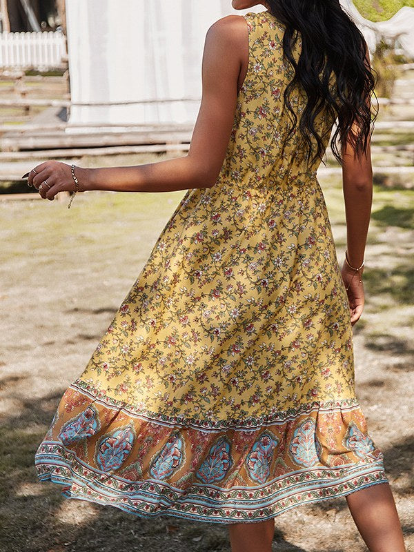 Women's Bohemia Dress Design Long Dress