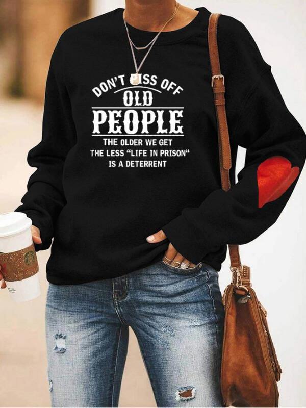 Women's Long Sleeve Vintage Sweatshirt - CHALIER