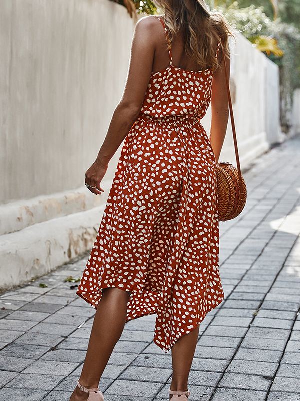 Women's Fashion Dress Design Polka Dots Skirt