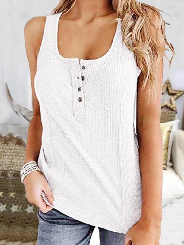Women Casual Tank Sleeveless Holiday Top - CHALIER
