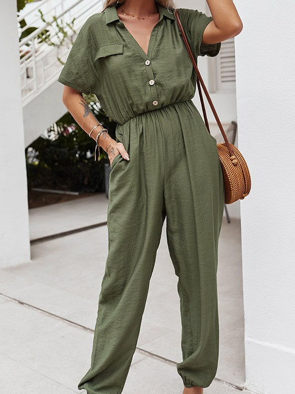 Women's Fashion Jumpsuit Casual Siamese Trousers