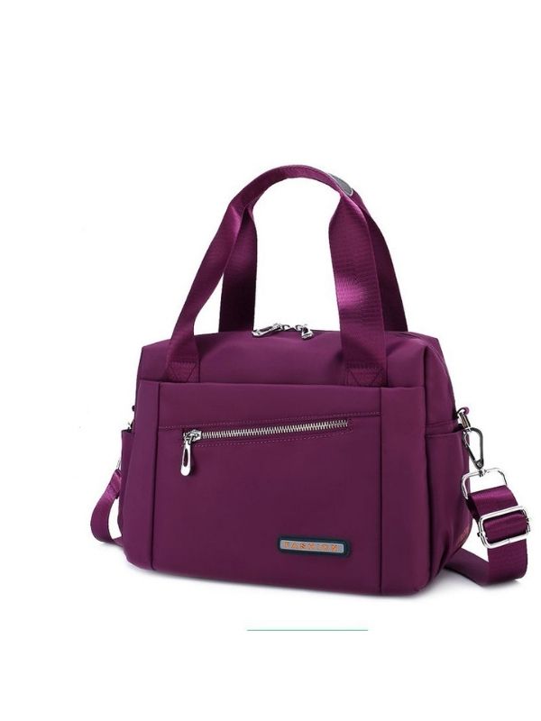 Women Solid Simple Oxford Fabric Shoulder Messenger Handbag