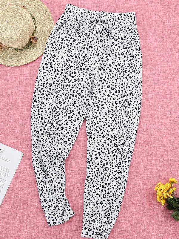 Chalier Fashion Breezy Leopard Joggers - CHALIER