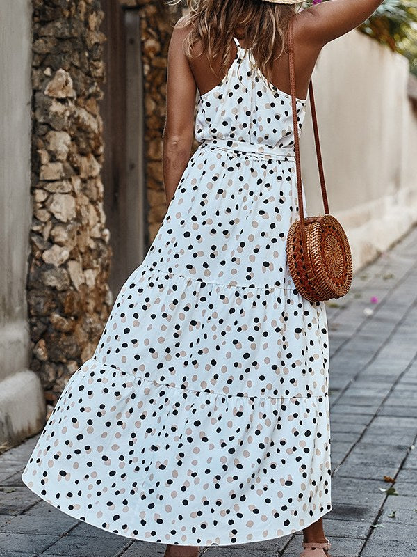 Women's Fashion Dress Design Polka Dots Skirt
