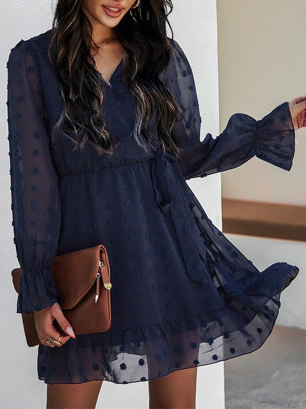 Women's Fashion Dress Design Chiffon Dress