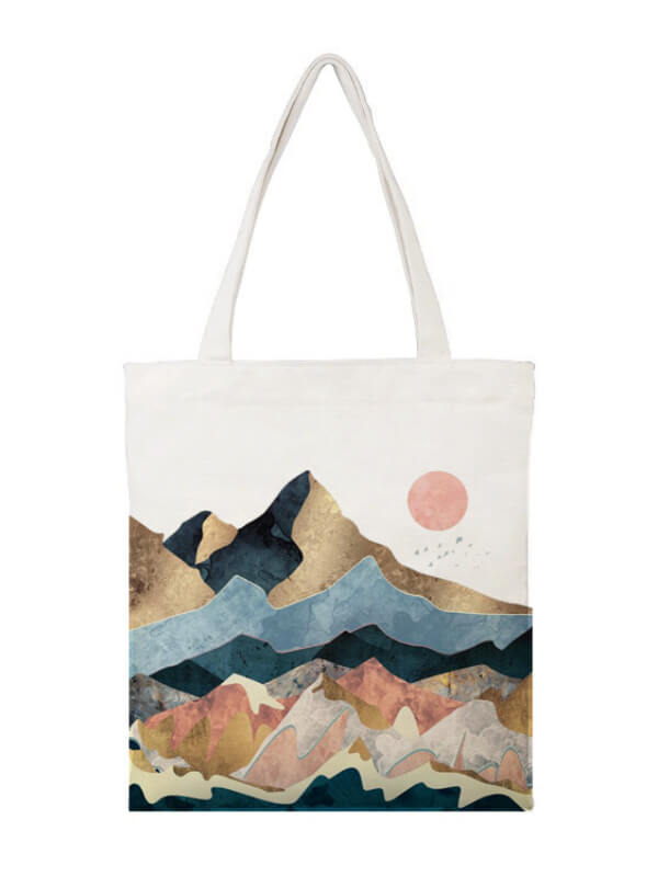 Cancas Mountain Printed Eco Shoulder Handbag