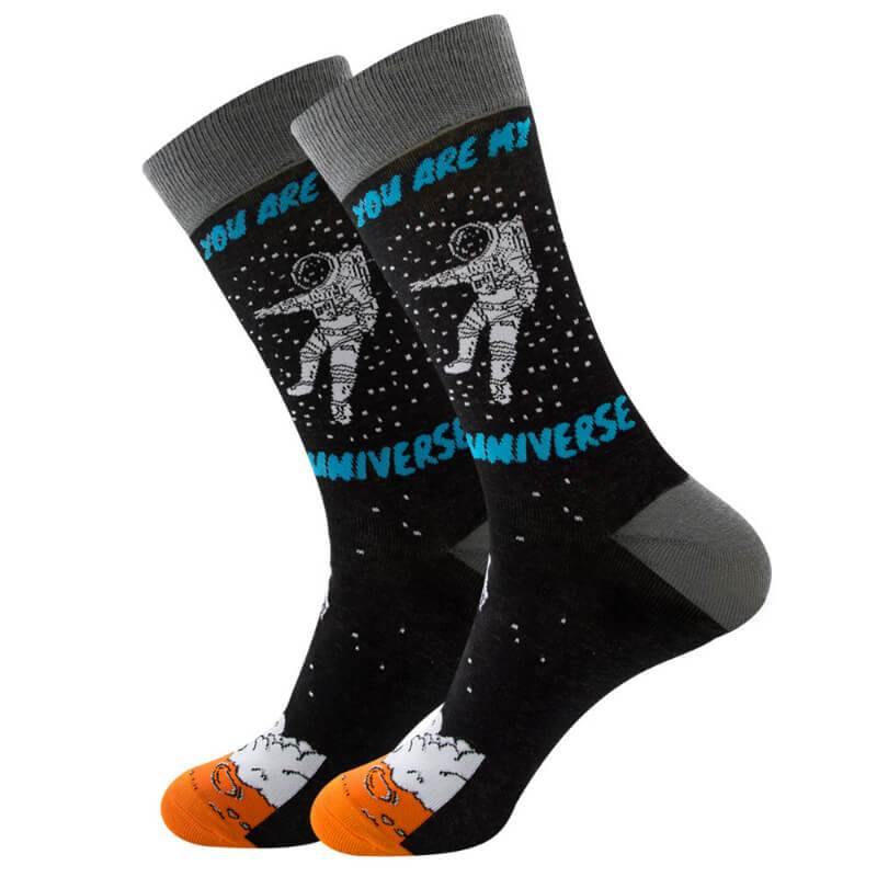 Men's Fun Socks Colorful Funny Novelty Casual Crew Socks - CHALIER