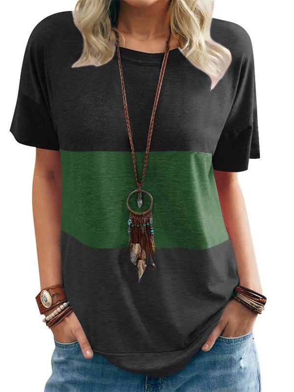 Cotton Causal Short Sleeve T-Shirt&Tops - CHALIER