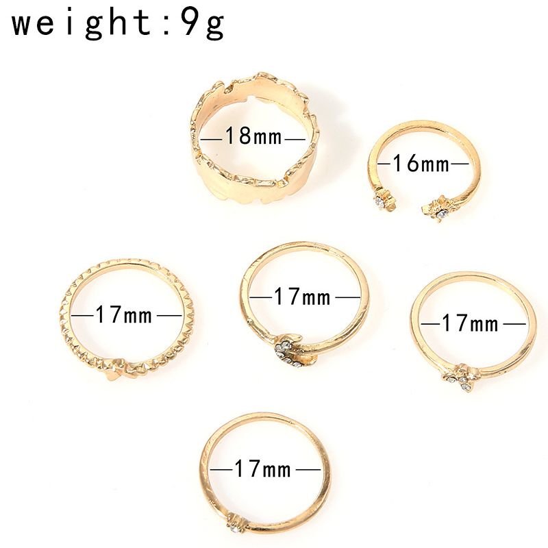 Female Hot Rings Woman Design Gold Jewelry Set